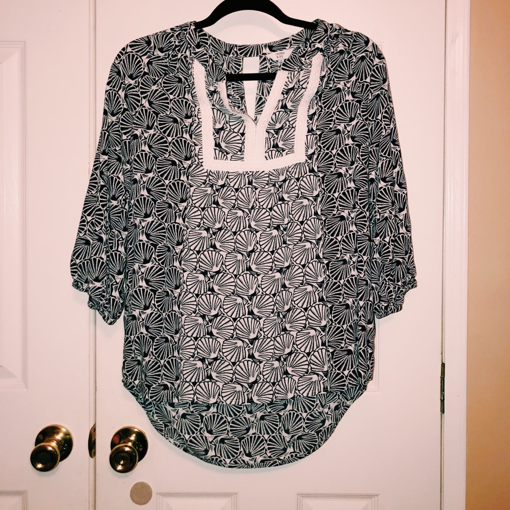 (Crown and Ivy) Capped Sleeve Tunic 🐚